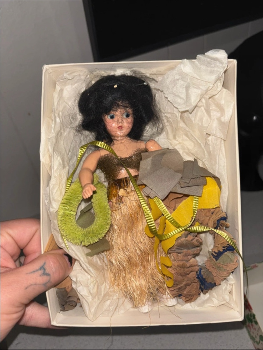 Rare vtg 1940s Hulu doll